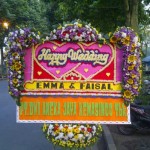 bunga papan happy wedding type B (1)