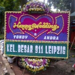 bunga papan happy wedding type D (1)