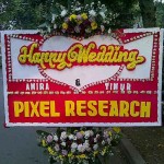 bunga papan happy wedding type E (1)