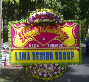 bunga papan happy wedding type E (2)